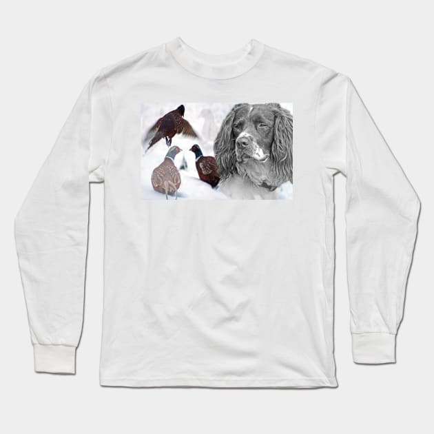 Working Spaniel Long Sleeve T-Shirt by Furtographic